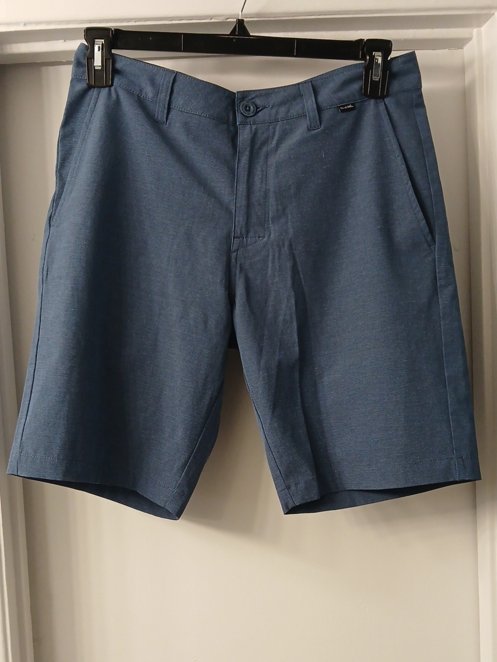 Travis Mathew Blue Flat Front Performance Shorts